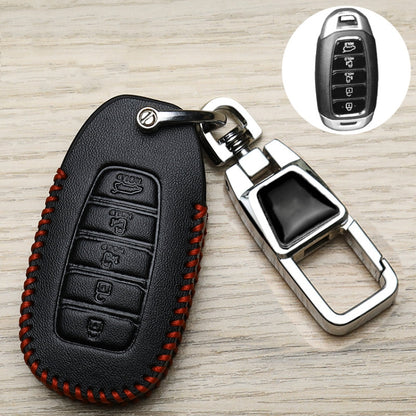 For Hyundai Car Key Cover Multifunctional Keychains Anti-lost Number Plates, Style: H5 by buy2fix