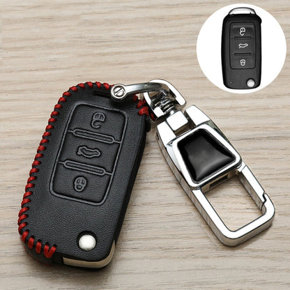 For Skoda Car Key Cover Multifunctional Keychain Anti-lost Number Plate(A) by buy2fix
