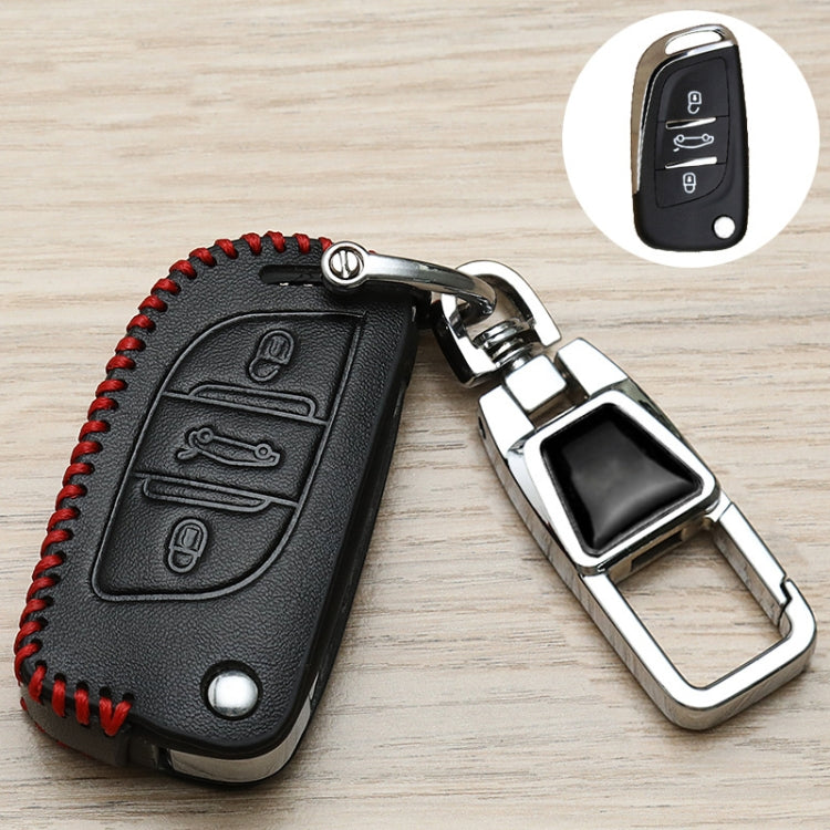 For Citroen Car Key Cover Multifunctional Keychain Anti-lost Number Plate(B) by buy2fix