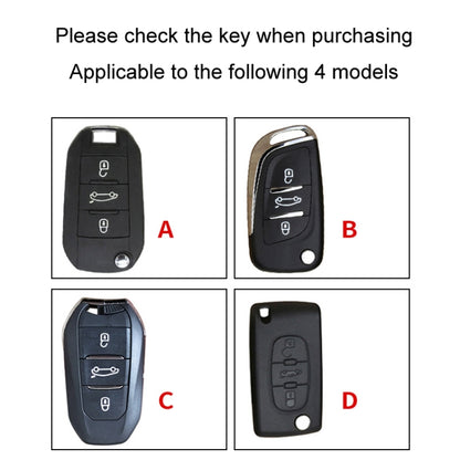 For Citroen Car Key Cover Multifunctional Keychain Anti-lost Number Plate(B) by buy2fix