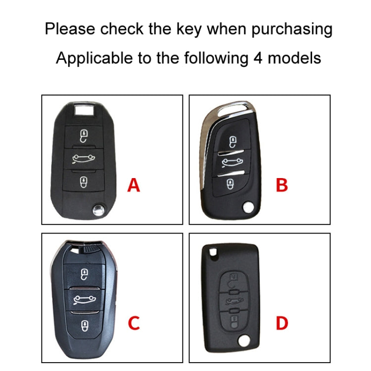 For Citroen Car Key Cover Multifunctional Keychain Anti-lost Number Plate(A) by buy2fix