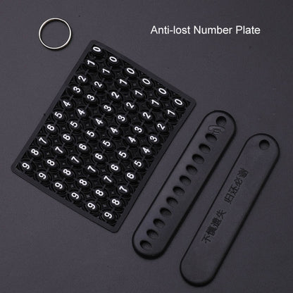 For Citroen Car Key Cover Multifunctional Keychain Anti-lost Number Plate(B) by buy2fix