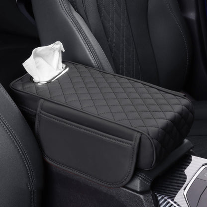 Car Armrest Box Booster Pad Widened Interior Tissue Box, Color: Black by buy2fix