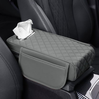 Car Armrest Box Booster Pad Widened Interior Tissue Box, Color: Gray by buy2fix