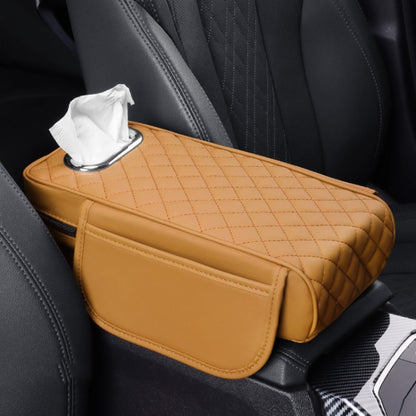 Car Armrest Box Booster Pad Widened Interior Tissue Box, Color: Brown by buy2fix