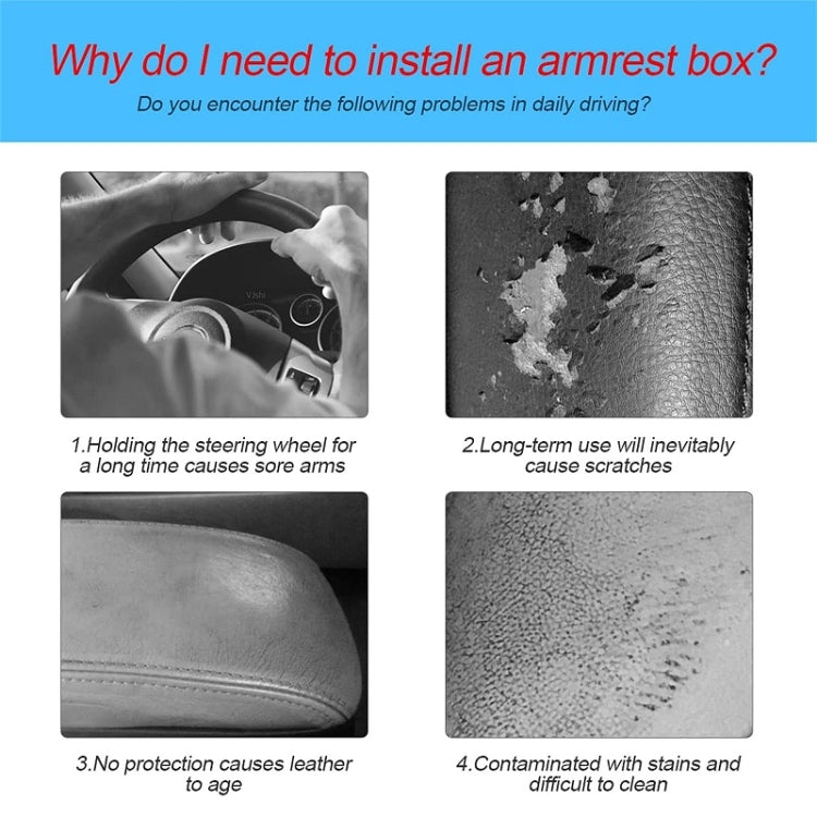 Car Armrest Box Booster Pad Widened Interior Tissue Box, Color: Brown by buy2fix