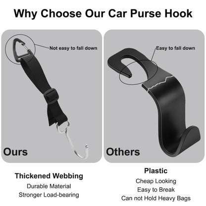 A62 Automobile Stroller Storage Hooks Car Multifunctional Seat Rear Hangers(Black) by buy2fix