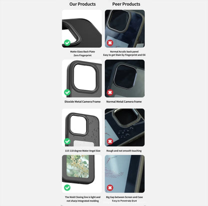 For iPhone 14 NFC Four-Color E-ink Screen DIY Phone Case(Blue) - iPhone 14 Cases by buy2fix | Online Shopping UK | buy2fix