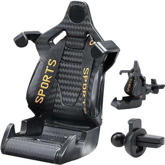 Car Gravity Air Outlet Navigation Mobile Phone Holder(Yellow Ribbon) by buy2fix