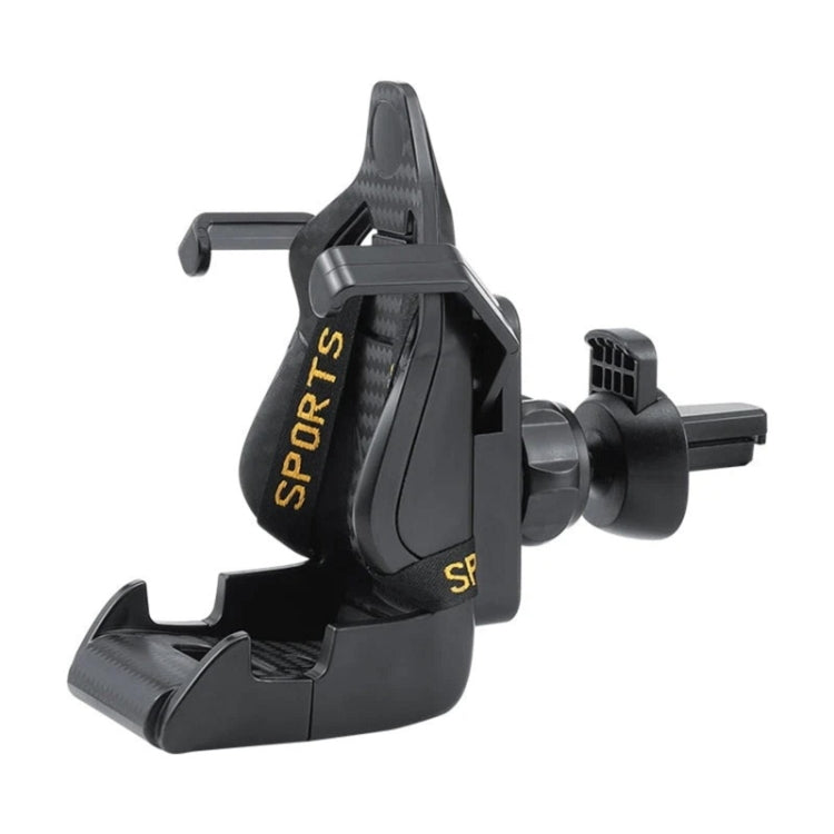 Car Gravity Air Outlet Navigation Mobile Phone Holder(Yellow Ribbon) by buy2fix