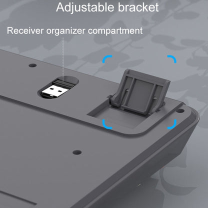 XUNSVFOX K94 Wireless Bluetooth Dual Mode Mechanical Keyboard Gaming Office Laptop Keyboard(Sea Salt) by buy2fix