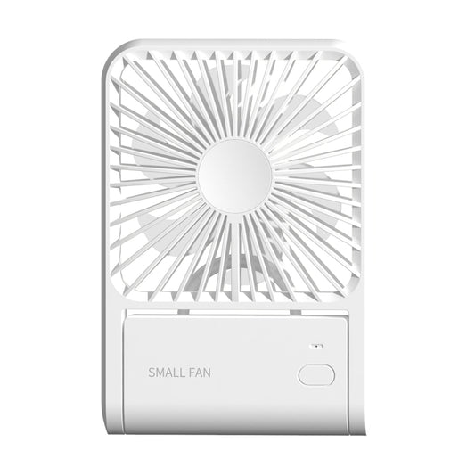 HX-123 USB Charging Wall-mounted Desktop Folding Thin and Light Small Fan(White) by buy2fix