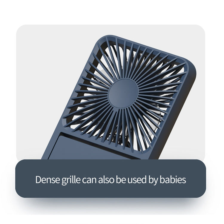 HX-123 USB Charging Wall-mounted Desktop Folding Thin and Light Small Fan(Yellow) by buy2fix