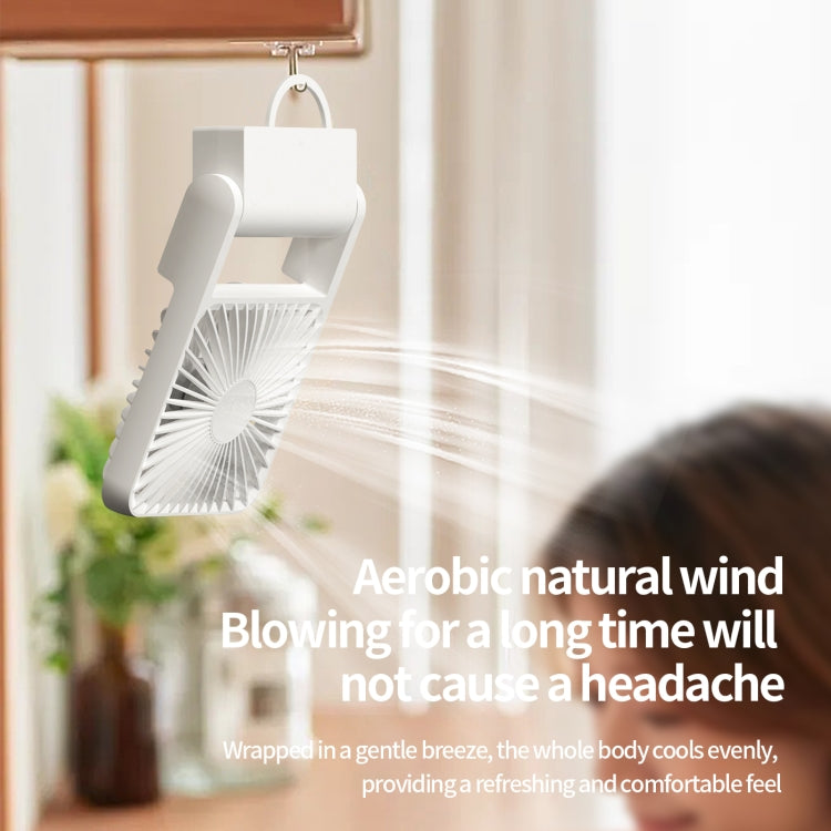 HX-123 USB Charging Wall-mounted Desktop Folding Thin and Light Small Fan(Yellow) by buy2fix