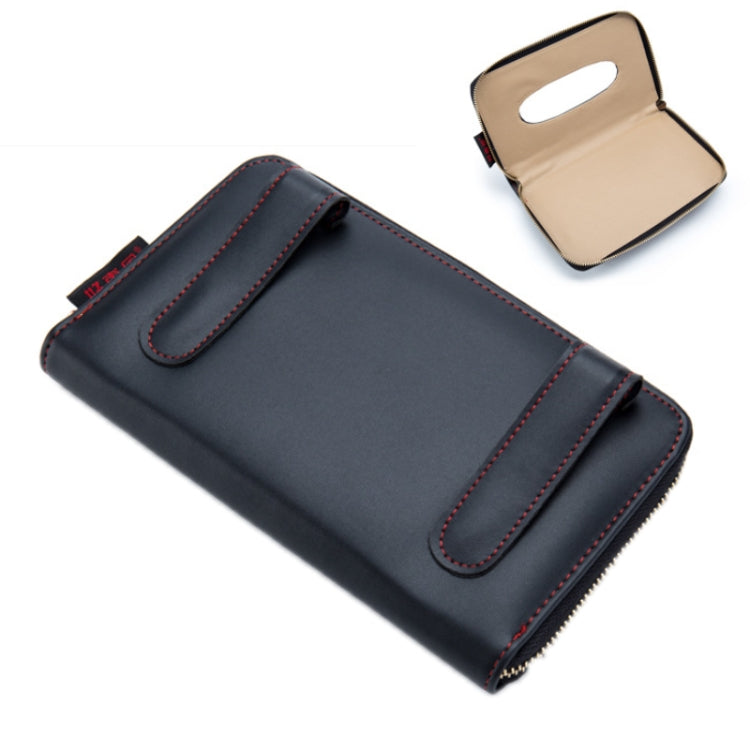 Car Sun Visor Skylight Hanging Tissue Box(H055 Black) by buy2fix