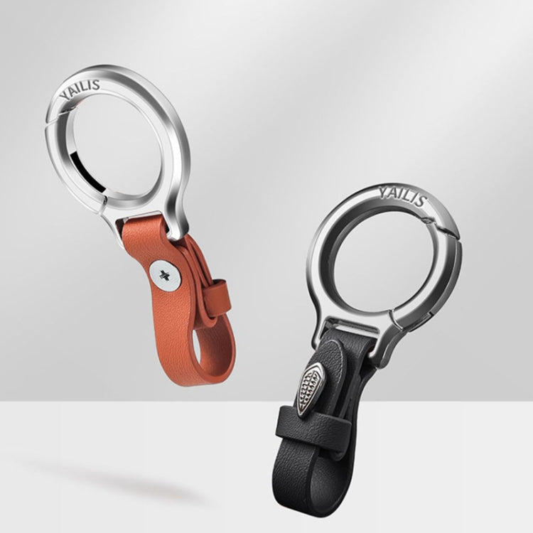 YAILIS Zinc Alloy Car Keychain Multi-functional Belt Hook Key Holder For Men & Women(Quartz Coffee) by buy2fix