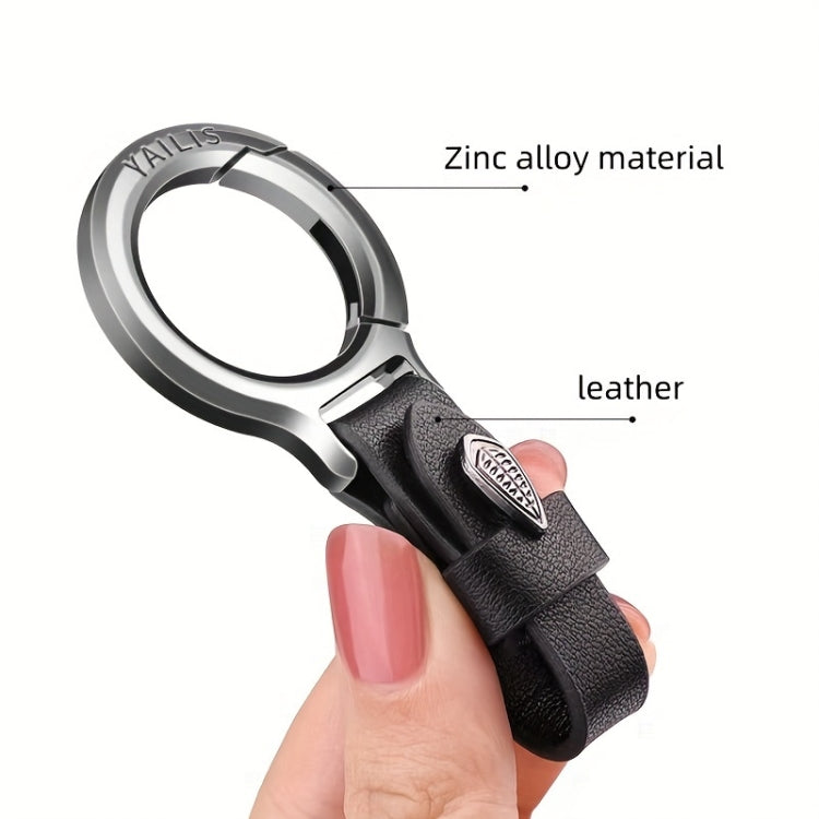 YAILIS Zinc Alloy Car Keychain Multi-functional Belt Hook Key Holder For Men & Women(Quartz Brown) by buy2fix