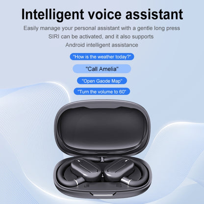 Hanger Type Stereo Outside Sound Bluetooth Earphones With Charging Bin(Purple) by buy2fix