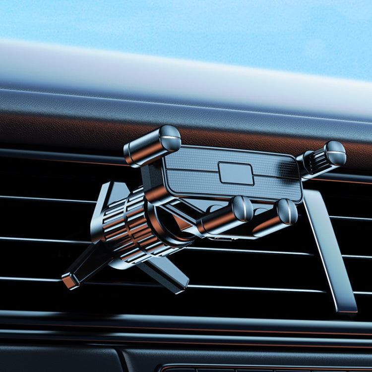 Car Mobile Phone Holder Navigation Air Outlet Support Fixed Bracket(Triangular Hook) by buy2fix