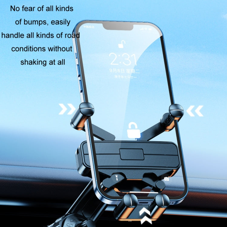 Car Mobile Phone Holder Navigation Air Outlet Support Fixed Bracket(Triangular Hook) by buy2fix