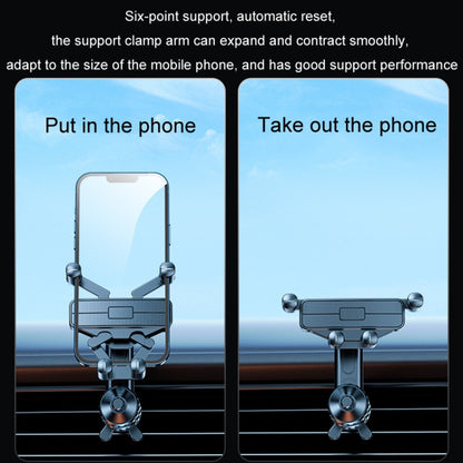 Car Mobile Phone Holder Navigation Air Outlet Support Fixed Bracket(Metal Hook) by buy2fix