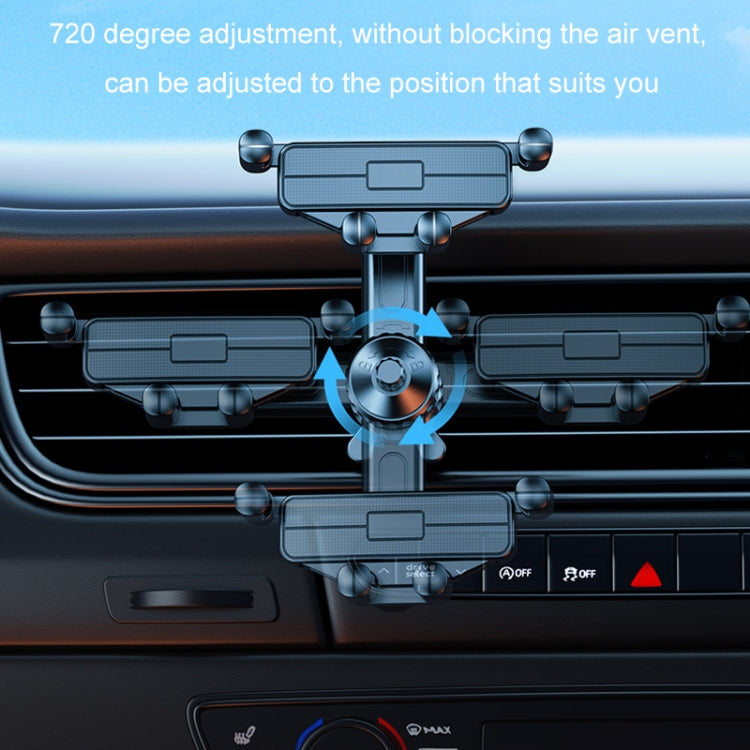 Car Mobile Phone Holder Navigation Air Outlet Support Fixed Bracket(Triangular Hook) by buy2fix