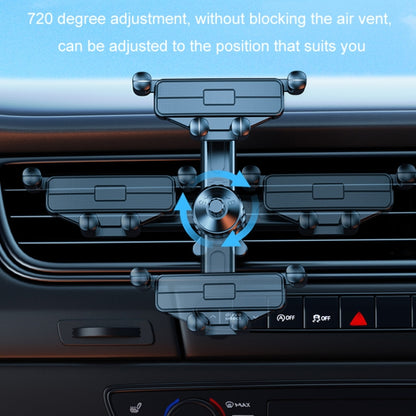 Car Mobile Phone Holder Navigation Air Outlet Support Fixed Bracket(Metal Hook) by buy2fix