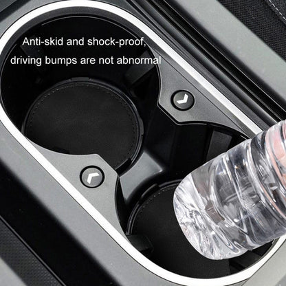 2pcs/ Set Car Suede Anti-Slip Water Coaster Car Interior Decoration(Black) by buy2fix