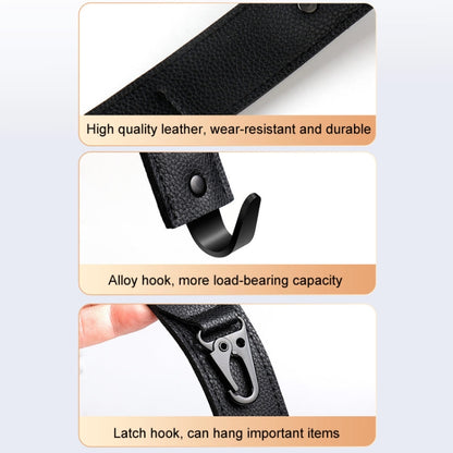 Car Seat Back Multifunctional Storage Metal Hook(Black) by buy2fix