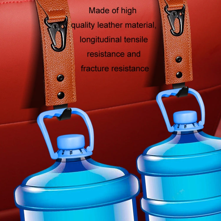 Car Seat Back Multifunctional Storage Metal Hook(Black) by buy2fix