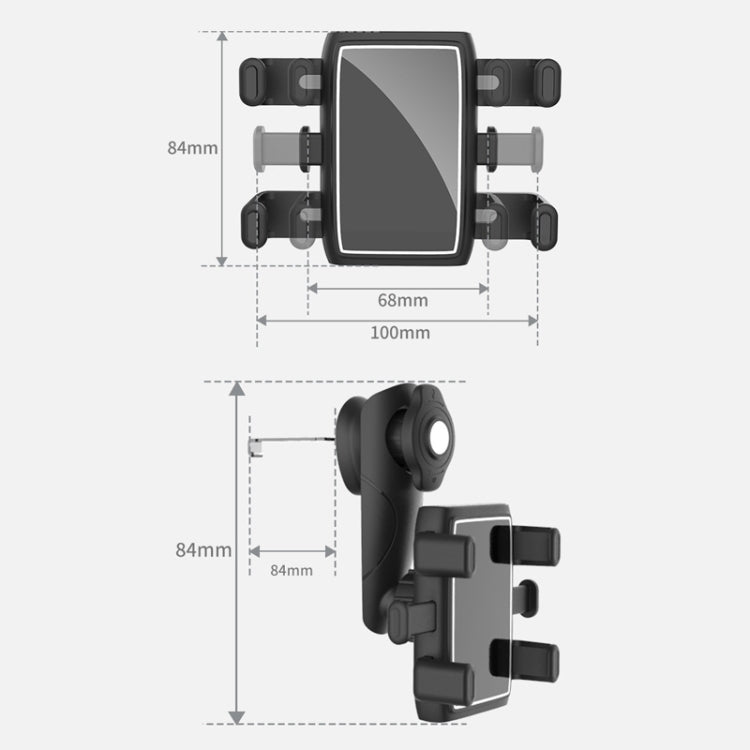 Car Multifunctional 360-degree Rotating Mobile Phone Holder(Air Outlet Model) by buy2fix