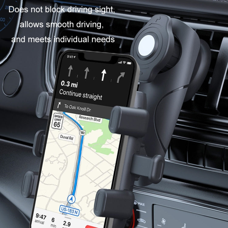 Car Multifunctional 360-degree Rotating Mobile Phone Holder(Air Outlet Model) by buy2fix