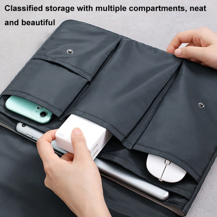 Multi-layer Waterproof and Shock-absorbing Laptop Sleeve Laptop Storage Bag, Size: 13 inch(Black) by buy2fix
