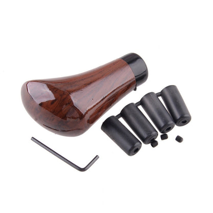 Walnut Car Shift Lever Handle Gear Head(Wood Grain) by buy2fix