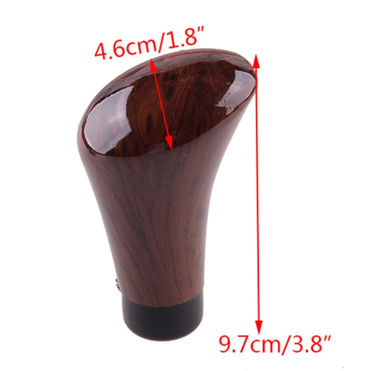 Walnut Car Shift Lever Handle Gear Head(Wood Grain) by buy2fix