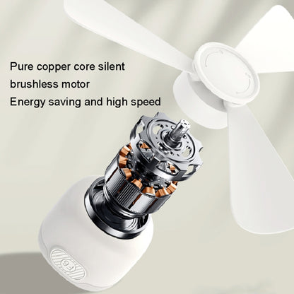 USB Plug-in Version Small Ceiling Fan Camping Outdoor Portable Hanging Fan(White) by buy2fix