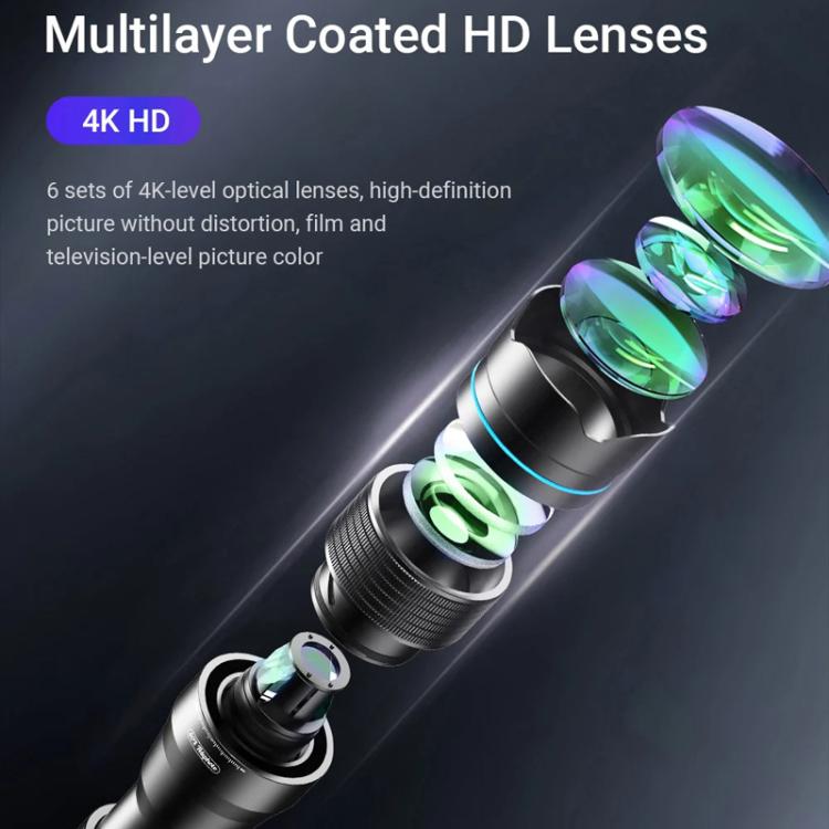 APEXEL APL-20-40XCR50 20-40X Phone Zoom Lens Kit with Adjustable 42-129cm Tripod HD Telephoto Lens for Moon, Concert Photography - Lens & Accessories by APEXEL | Online Shopping UK | buy2fix