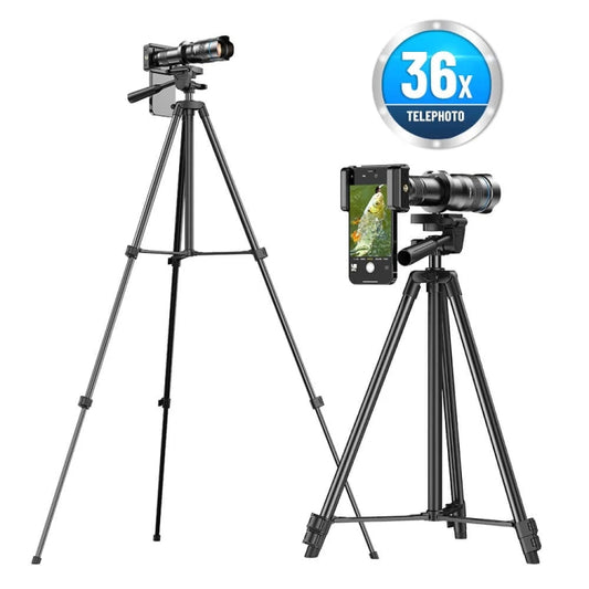APEXEL HD Metal 36X Zoom Telescope Telephoto Lens With Extendable Tripod - Telescope & Microscope by APEXEL | Online Shopping UK | buy2fix