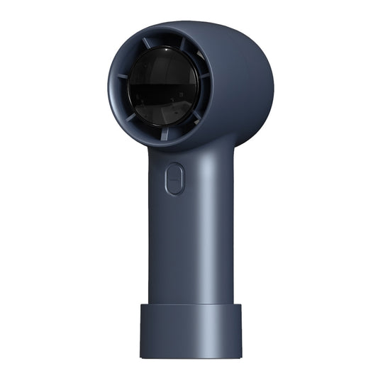 Outdoor Handheld Turbine Digital Display 100-Speed High-Speed Mini Fan, Color: Navy Blue by buy2fix