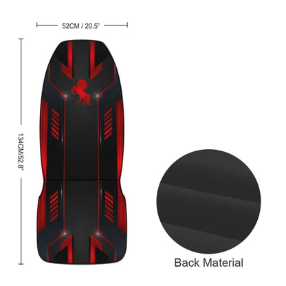 Car Universal Printed Seat Protector Automobile Decoration Supplies(Black And Red) by buy2fix