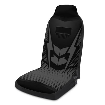 Car Universal Printed Seat Protector Automobile Decoration Supplies(Black) by buy2fix