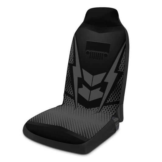 Car Universal Printed Seat Protector Automobile Decoration Supplies(Black) by buy2fix