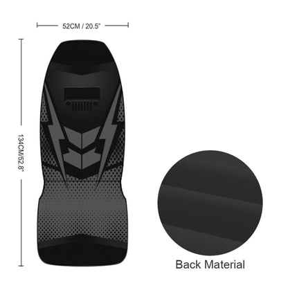 Car Universal Printed Seat Protector Automobile Decoration Supplies(Black) by buy2fix