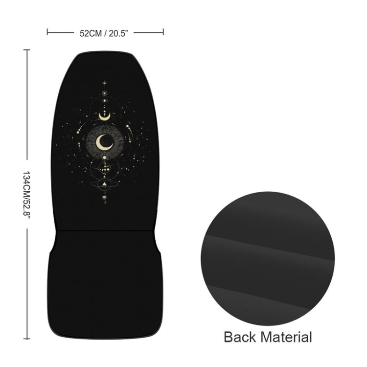 Car Universal Printed Seat Protector Automobile Decoration Supplies, Style: Gold Moon by buy2fix