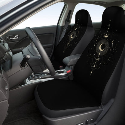 Car Universal Printed Seat Protector Automobile Decoration Supplies, Style: Gold Moon by buy2fix
