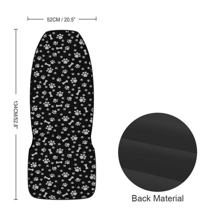 Car Universal Printed Seat Protector Automobile Decoration Supplies, Style: Footprint And Bone by buy2fix