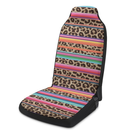 Car Universal Printed Seat Protector Automobile Decoration Supplies, Style: Colorful Leopard Pattern by buy2fix
