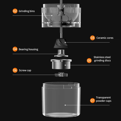 USB Automatic Wireless Electric Portable Coffee Grinder(White) - Coffee Machine & Accessories by buy2fix | Online Shopping UK | buy2fix