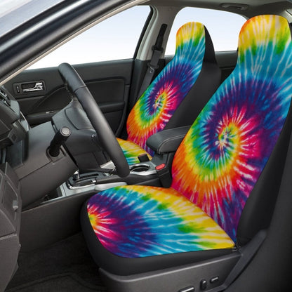 Car Universal Printed Seat Protector Automobile Decoration Supplies, Style: Coloful Swirls by buy2fix