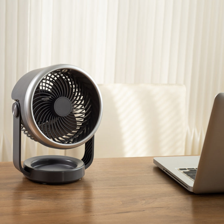 Air Circulating Fan USB Charging Desktop Quiet Fan(White) by buy2fix